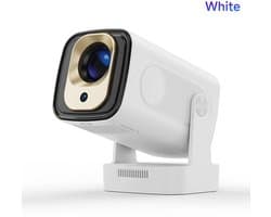 Beamer - Projector Beamer - Android - WiFi - Autofocus - Thuisbioscoop - Klein en Licht - Bluetooth - Wit