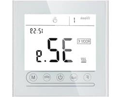 Slimme Thermostaat - Temperatuurregelaar - Verwarming Regelen - Wifi Bediening - 86x86mm - Wit
