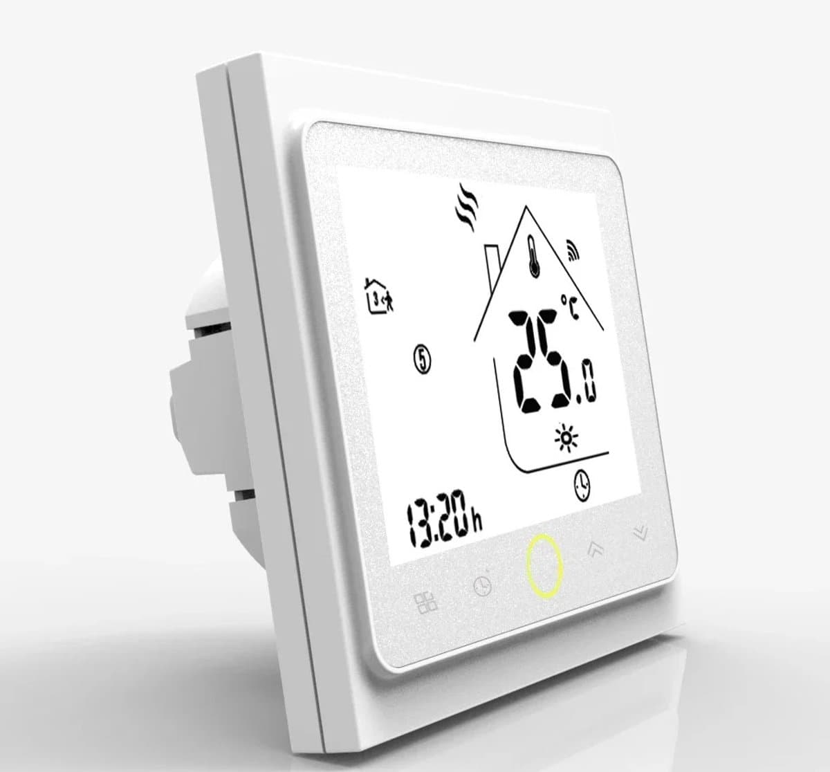 uJOY Slimme temperatuur regelaar - LCD-scherm soft touch - Slimme thermostaat - Draadloze afstandsbediening - Stembesturing — afbeelding 1
