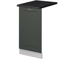 Vaatwasserfrontpaneel - Keukenfront Paneel - Keuken Inbouwen - Soft-close scharnieren - 45 cm - Groen-Goud