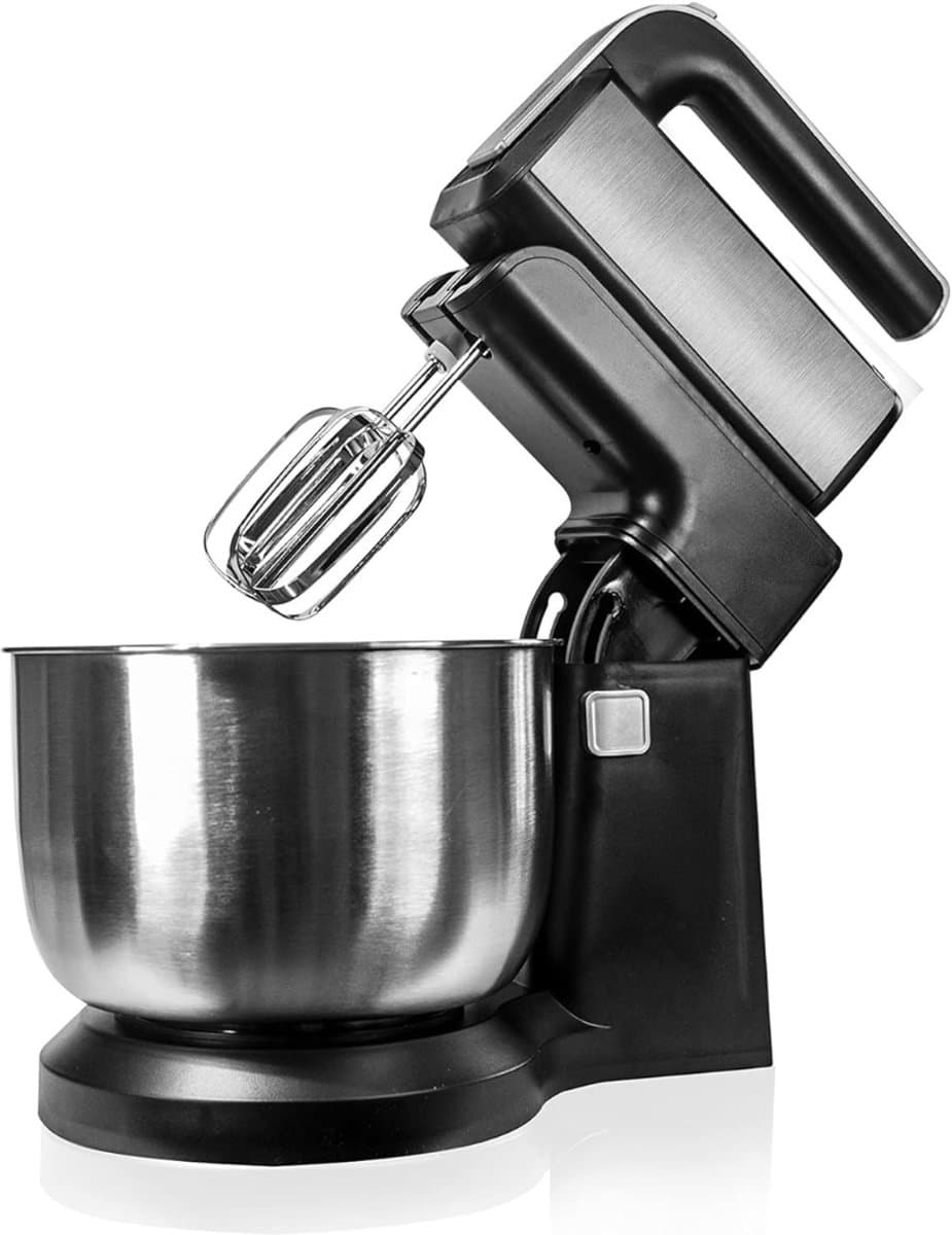 QUOVO® Mixer met mengkom - Mixer - Mixer met mengkom keukenmachine - Zwart- 32cm x 23cm x 23cm; 2.59 kg — afbeelding 1