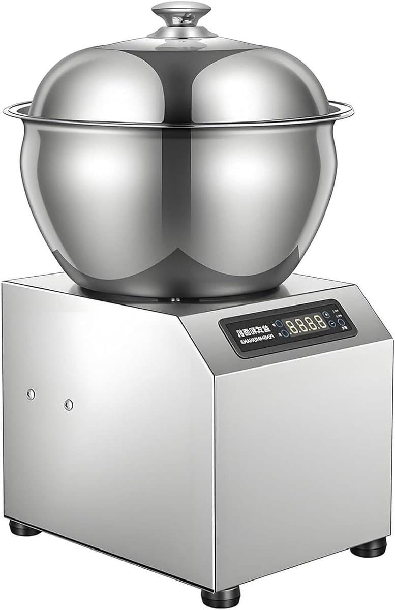 Deegmixer - Keukenmachine - Brood bakken - Krachtige motor - 8 kg capaciteit - Zilver — afbeelding 1