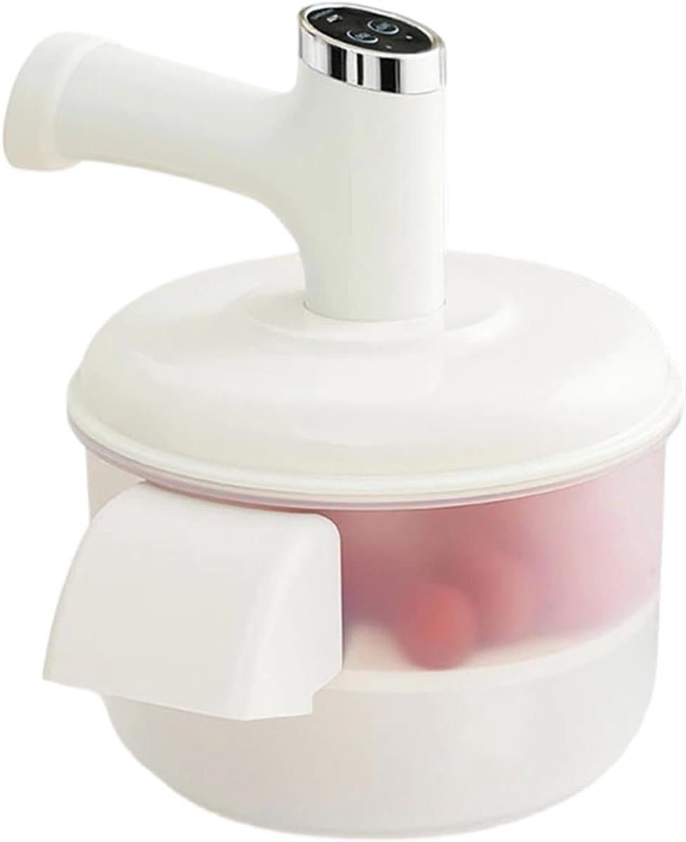 Druiven Schilmachine - Klein Fruit Peller - Snelle Vruchten Voorbereiding - Automatische Werking - 20.8 x 25 cm - Wit — afbeelding 1