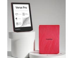 PocketBook Verse Pro e-reader Passion Red – 6 inch – 16 GB – waterdicht + Rood Hoesje – voordeelbundel
