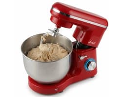 Vivid Green 2000W Keukenrobot - 6.2L - Mixer met Mengkom - Keukenmachine - Keukenmixer - Rood
