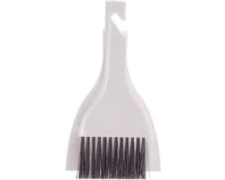 Mini Bezem Stoffer Set - Kleine Bezem Desktop Bezem - Huishoudelijk Schoonmaken - Snap-On Opbergontwerp - 19 cm - Wit