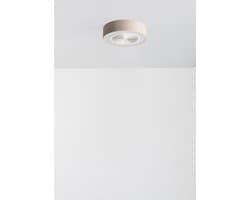 CREATE - Stille plafondventilator 40W (Ø50cm) met verborgen bladen en LED-verlichting - Met licht LED - Afstandsbediening - 6 snelheden - Programmeerbaar - WIND CLEAR EASY