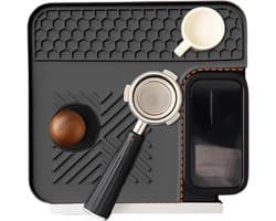 Koffiemachine Mat - Apparaat Onderlegger - Aanrecht Beschermen - Antislip Stabiliteit - 30x28 cm - Zwart