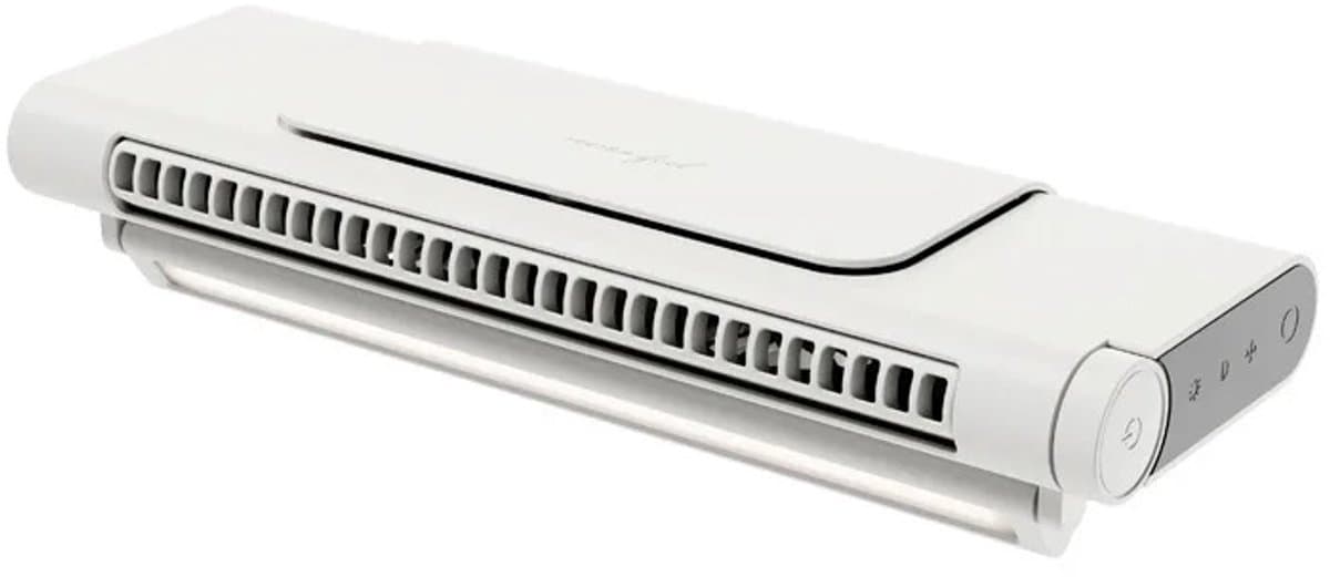 Allero Draagbare Ventilator - Bedventilator - Laag Geluidsniveau - Wit - 2000 mAh - USB - Multifunctioneel - Tafel Ventilator — afbeelding 1