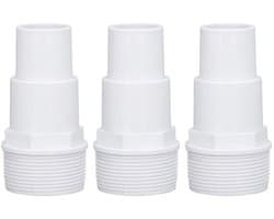3 stuks G1-1/2 externe draadcombi-slangadapter, vervangende filterpompslangadapter, slangadapter zwembadbenodigdheden voor vervanging boven het hoofd