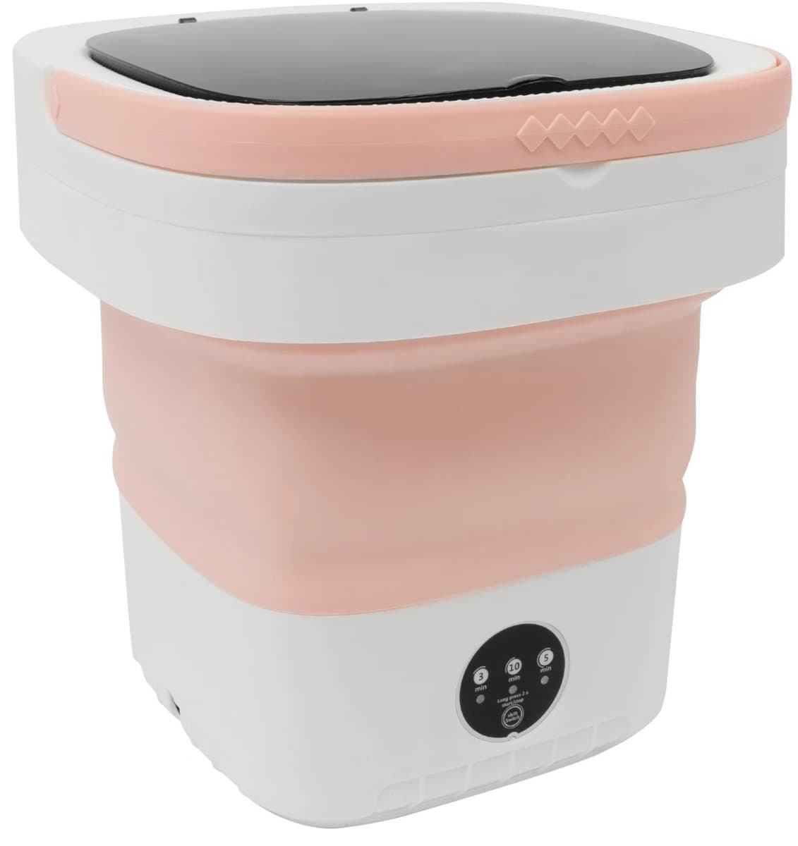 VIEMAE Mini wasmachine - Kleine wasmachine - Wasmachine opvouwbaar - 3 programma's - 12L - Roze — afbeelding 1