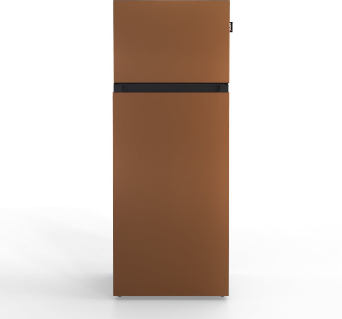 NUNKI MEDIUM-FBRO / Dubbel-Deurs Koelkast, E Klasse, 206l, Brown, Matte Metallic (FRONT only) — afbeelding 1