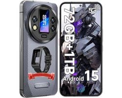 Oukitel WP200 Pro Robuuste Smartphone 5G - IP68/IP69K Outdoor Telefoon - 72GB RAM - 1TB ROM - 6,7 inch 120Hz - 8800mAh 45W - 108MP + 32 MP Camera - GPS NFC - Android 15 - Grijs