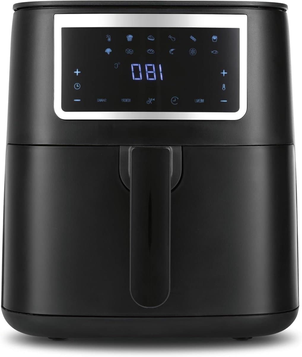 Heteluchtfriteuse - Airfryer Mini Oven - Vetarm Koken - Touchscreen Bediening - 65 Liter - Matzwart — afbeelding 1