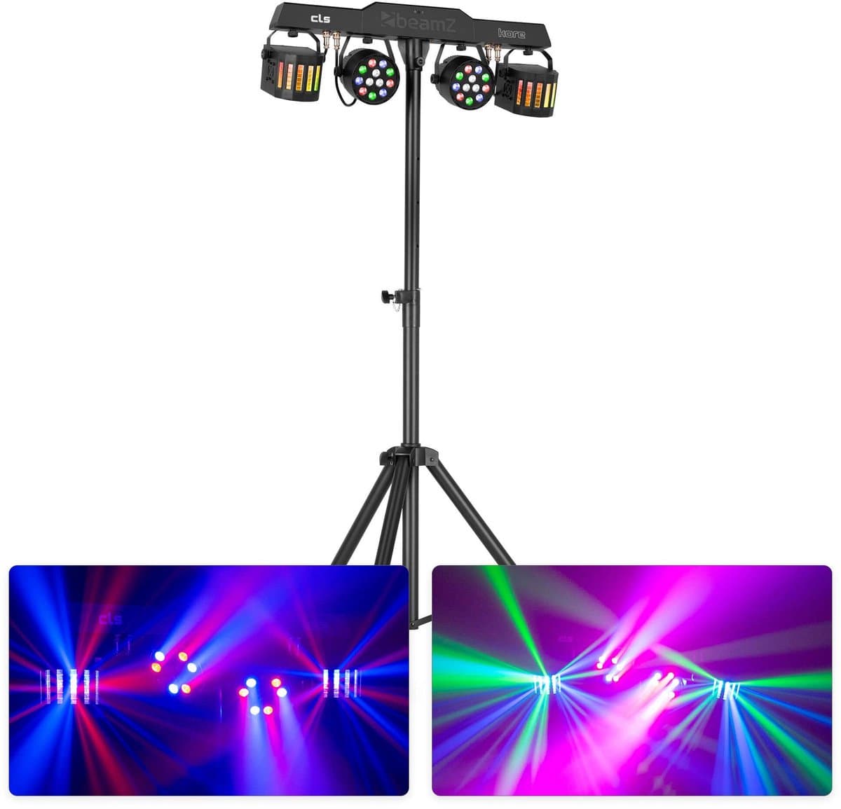 Feestverlichting op statief - BeamZ CLS Kore Partybar - Discolampen - DMX en muziekmodus — afbeelding 1