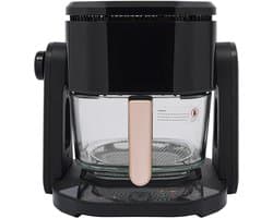 Heteluchtfriteuse - Airfryer Frituur - Gezond Bakken - Doorzichtige Mand - 45 Liter - Zwart