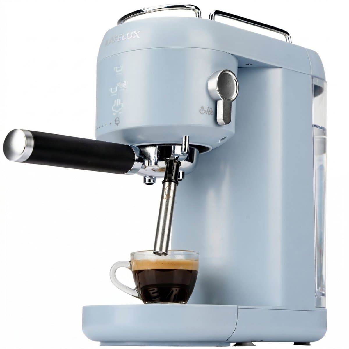Vankel Halfautomatische Espressomachine - 20 Bar Hogedruk Extractie - 1400W Pistonmachine - 1L Waterreservoir - Met Stoompijpje voor Melkschuim - Koffiemachine voor Thuisgebruik - Blauw — afbeelding 1