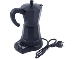 Allero Percolator - Percolator Elektrisch - Elektrische Koffiemachine - Zwart - 300 ML - 220-240V - Espressomachine - 6 Kopjes