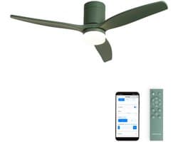 CREATE - Stille 40W plafondventilator met technische ABS bladen in verschillende maten - S - Met licht - WIFI - WIND CALM