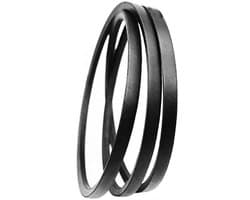 MTTproducts- Grasmaaier Riem Vervanging - Onderdeelnummer 135061504/0 - Breedte 13 mm - Omtrek 1956 mm - Geschikt voor Mountfield 1538M-SD/T38M-SD - Zwart - Maaier Riem