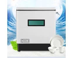 Mini Vaatwasser - Compacte Afwasser - Snel Afwassen - 70 Graden Hygiëne - 42x38x46 cm - Wit
