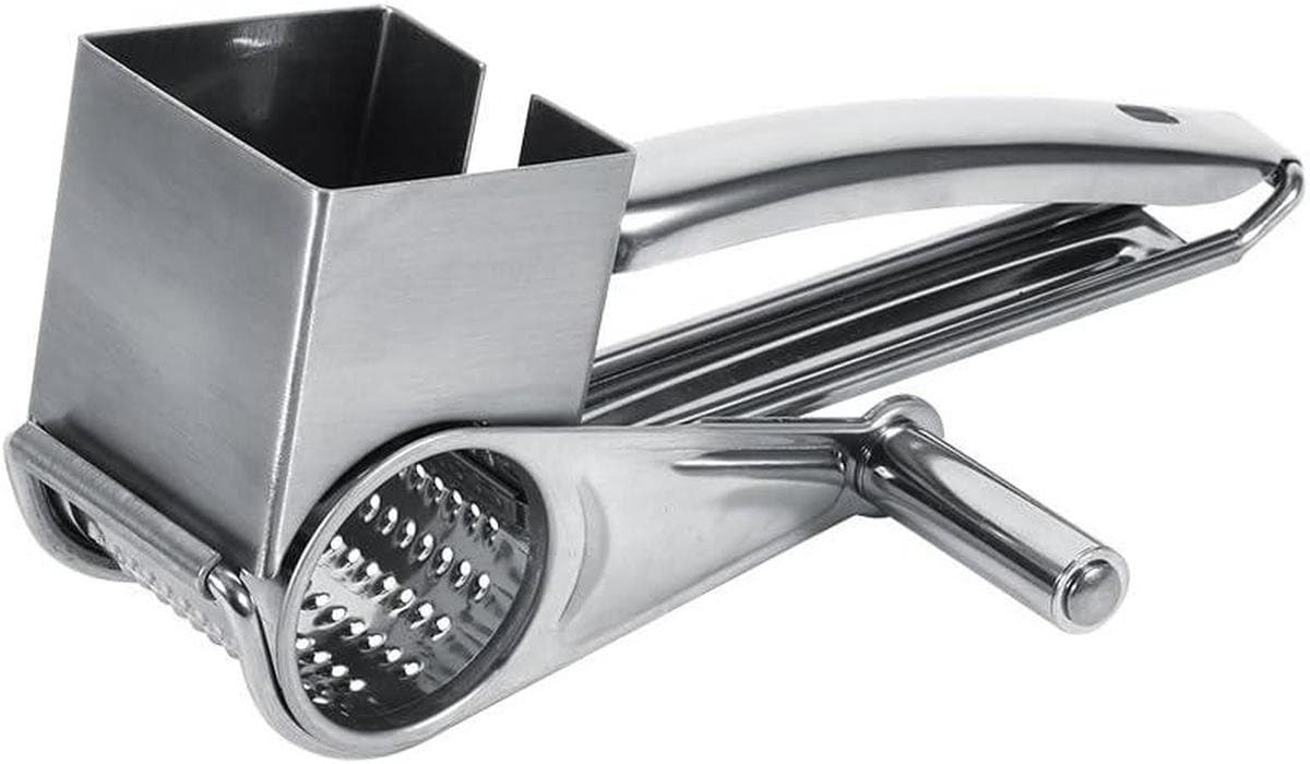 Keukenmachine Rasp - Keukengereedschap - Eten Bereiden - Roestvrij Staal - 20 cm - Zilver — afbeelding 1