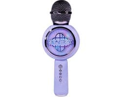 KPop Demon Hunters - Huntr/x - Logo - draadloze karaoke microfoon voor kinderen - oplichtend LED display - speaker - met stemeffecten