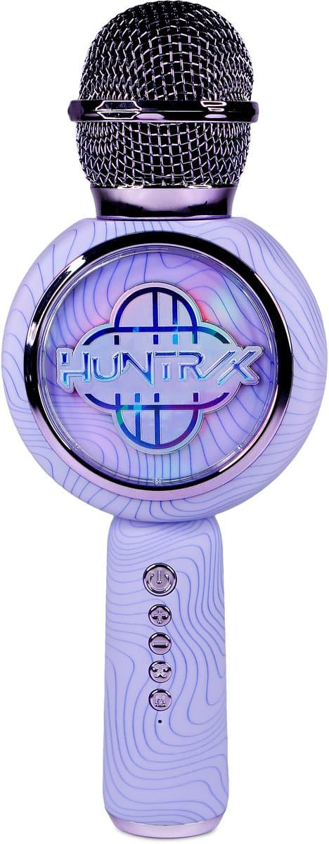 KPop Demon Hunters - Huntr/x - Logo - draadloze karaoke microfoon voor kinderen - oplichtend LED display - speaker - met stemeffecten — afbeelding 1