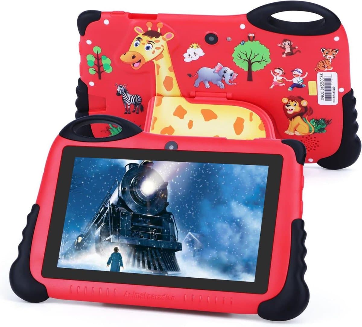 ApexArte® Kindertablet Vanaf 3 Jaar - Tablet Kinderen - Kinderspeelgoed - Rood — afbeelding 1