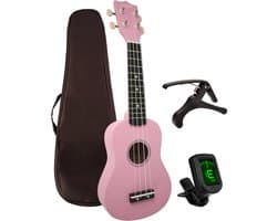 Finesse Ukelele - Starterset - 21" - Ukulele - Kind - Muziekinstrument - Roze