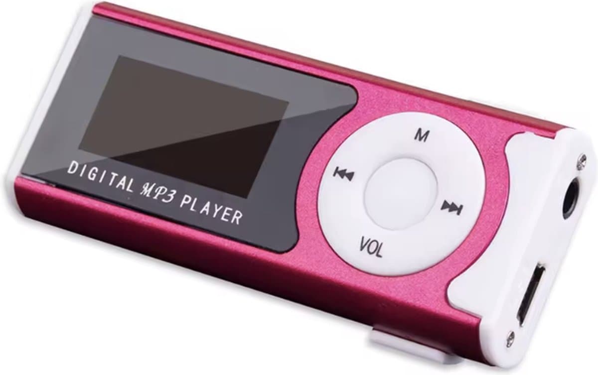 CHPN - MP3-speler - Muziekspeler - Recorder - Met zaklamp - Excl SD kaart (max 32GB) - Roze - Onderweg muziek luisteren - MP3 player — afbeelding 1