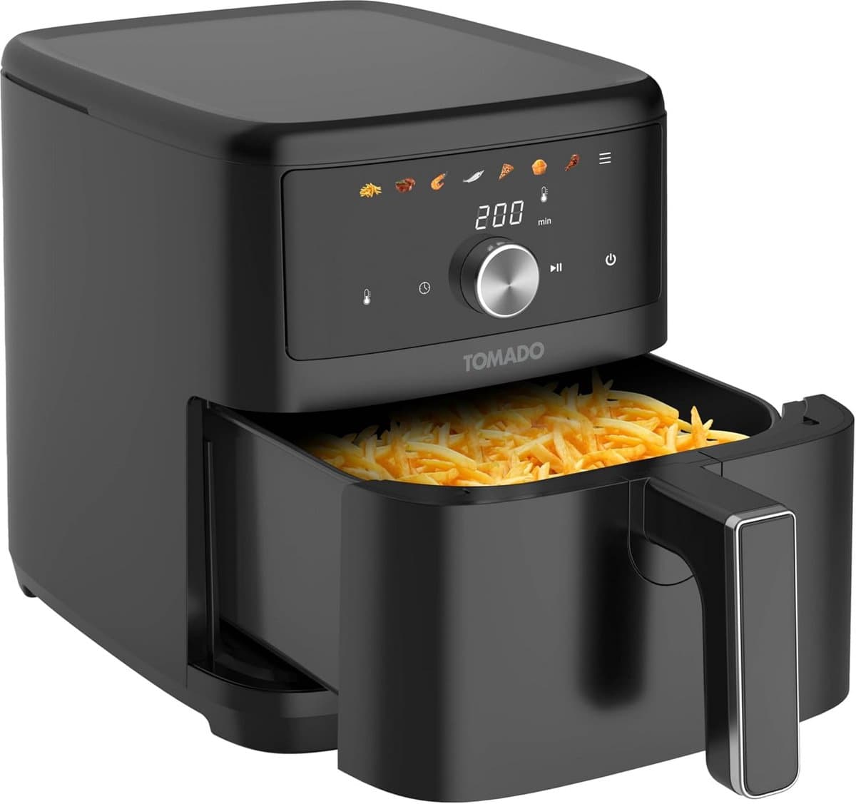 Grote Airfryer - Heteluchtfriteuse - Gezond Koken - Ruim Inhoud - 47 x 265 x 305 cm - Zwart — afbeelding 1