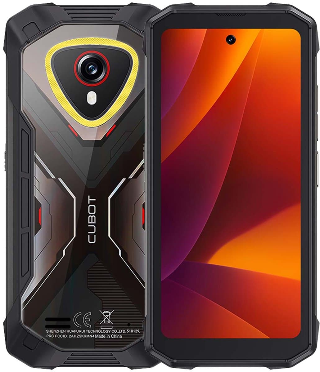 CUBOT Kingkong mini 4 Robuuste Smartphone - 16GB RAM - 128GB ROM - 4700mAh - 4.7 inch - IP68/IP69K - Android 15 - NFC - GPS - Zwart — afbeelding 1