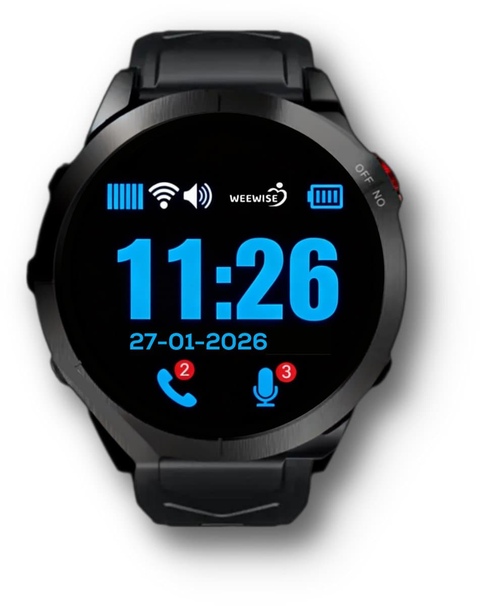 Weewise WS57 - GPS Horloge Senior - Smartwatch voor Ouderen - Persoonlijke alarmen - alarm horloge ouderen - GPS Horloge Alzheimer - Valdetectie — afbeelding 1