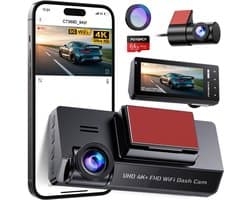 RONN® Dashcam Voor en Achter - Dashcam - Dashcam Voor Auto - Zwart - 4cm x 11cm x 5cm