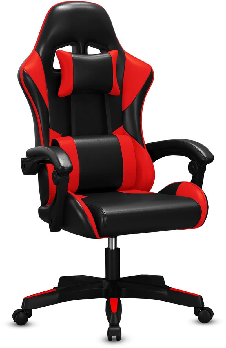 Bayt Gamestoel - Gaming chair - Gamingstoel - Comfort gamer stoel - Zwart en rood — afbeelding 1