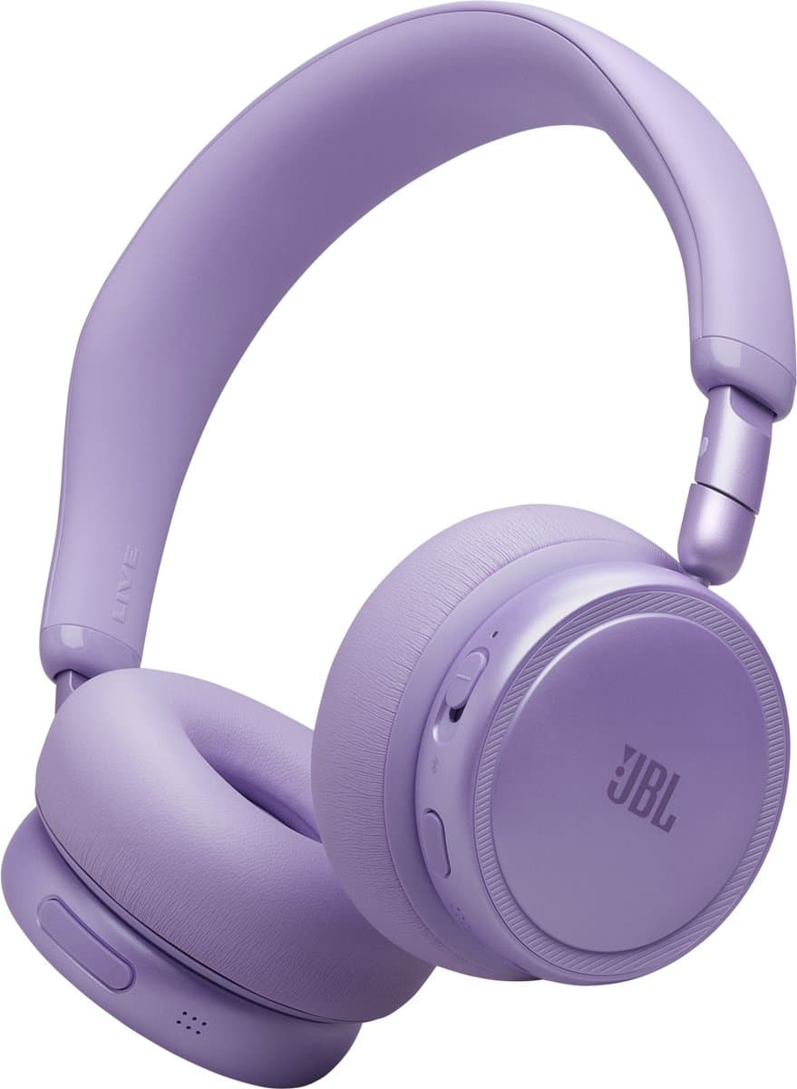 JBL Live 680NC - Draadloze Noise Cancelling Koptelefoon - Bluetooth On-Ear - 80 uur batterij - Multipoint - JBL Signature Sound - Paars — afbeelding 1