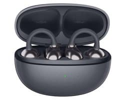 OWS Premium Sport Oordopjes – Deep Bass & Hi-Fi Stereo – Luxe Metalen Case – Bluetooth 5.3 – Open-Ear – 30u Batterij – Zwart
