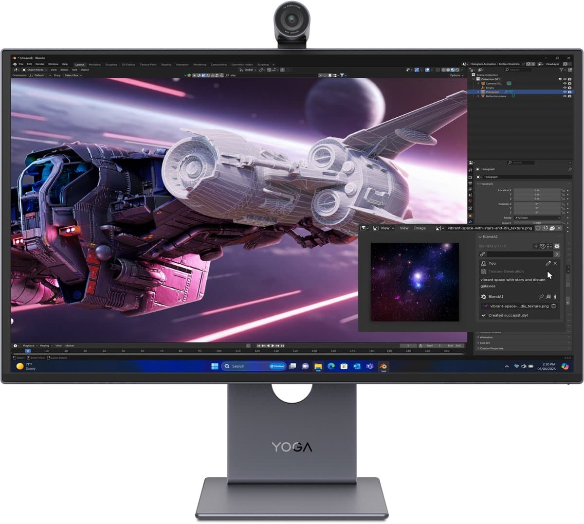 Lenovo Yoga Pro 27UD-10 - 4K Ultra HD Monitor - 26.5 inch - USB-C, HDMI, DP — afbeelding 1