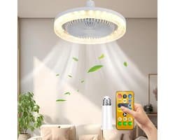 Plafondventilator met verlichting, stille plafondventilator met verlichting en afstandsbediening, plafondventilator met verlichting (aromatherapie)