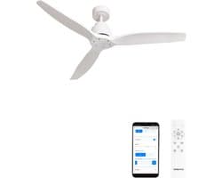 CREATE - Stille plafondventilator van 40 W met technische ABS-bladen, verkrijgbaar in verschillende maten - M - Geen licht - WIFI - WIND STYLANCE