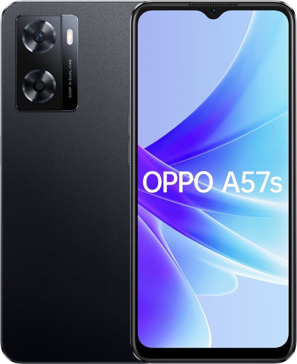 OPPO - A57s - 64GB - Zwart — afbeelding 1