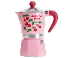 Bialetti RAINBOW Moka Express 0,15 l Groen, Roze, Rood, Roestvrijstaal
