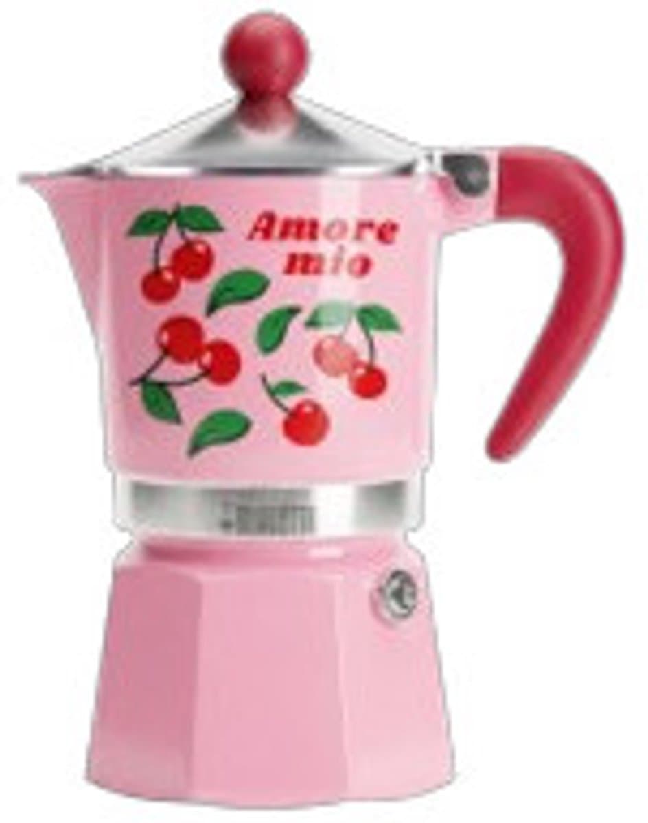 Bialetti RAINBOW Moka Express 0,15 l Groen, Roze, Rood, Roestvrijstaal — afbeelding 1