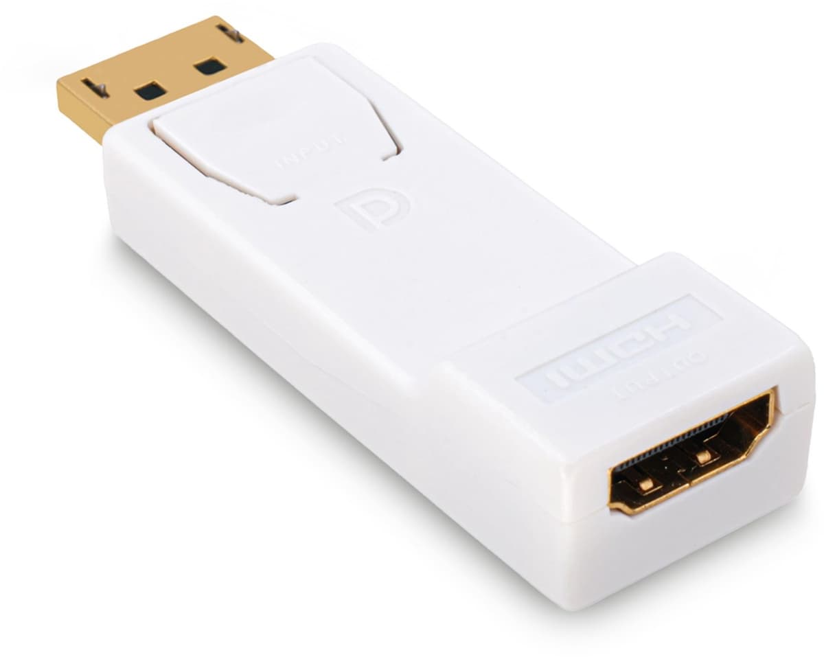 Displayport naar HDMI-adapter, 4kUDH monitor, converter compatibel met pc, computer, notebook, laptop, tv, projector, beamer — afbeelding 1
