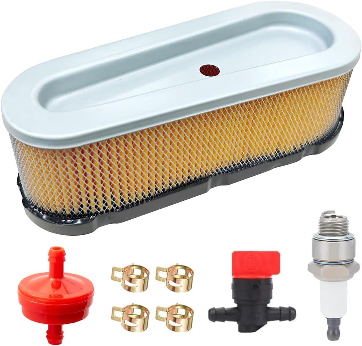 Dailygoods - Luchtfilter met Vervangingsvoorfilter - Geschikt voor Grasmaaier - Hoogwaardige Kwaliteit - 7-1/4 inch - Betrouwbaar en Duurzaam - Voor B — afbeelding 1