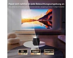 Beamer Intelligente Projector - 1080p Natief - 800 ANSI Lumen - LCD - Draagbaar - Voor Gaming Onderwijs Thuisbioscoop Zakelijk