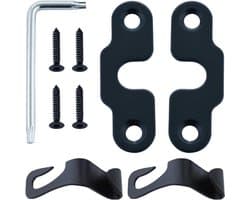 Reparatieset voor zonnewering geschikt voor Jeep Wrangler JK 2018-2022 en Gladiator 2020-2022 met 2 aluminium vizierclips voor eenvoudige montage en duurzame fixatie