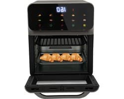 Kleine Oven - Mini Oven - Bakken en Grillen - Hetelucht Circulatie - 13 Liter Capaciteit - Zwart