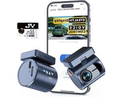Auto Camera - Dashcam Voorruit - Veilig Rijden - Met Spraakbesturing - 2K QHD Resolutie - Zwart